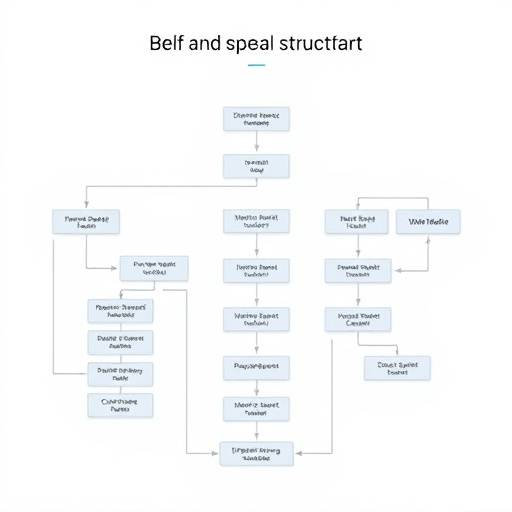 Imagen de un diagrama de flujo que representa la estructura de un discurso.
