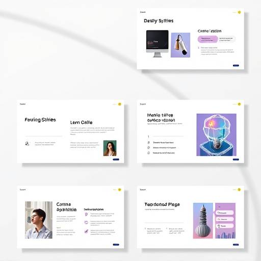 Imagen que representa plantillas para presentaciones. Diseño de diapositivas con diferentes gráficos y elementos visuales.