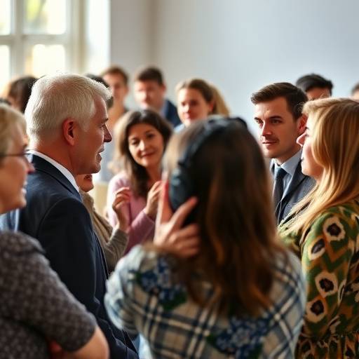 Imagen representativa de cursos intermedios de oratoria: un grupo de personas participando en un taller de debate y argumentación.