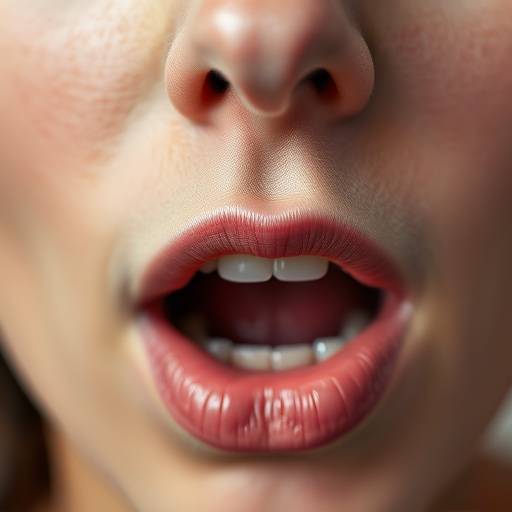 Primer plano de la boca de una persona pronunciando palabras con claridad, representando la vocalización.